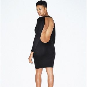 American Apparel Ponte Backless Dress in Navy